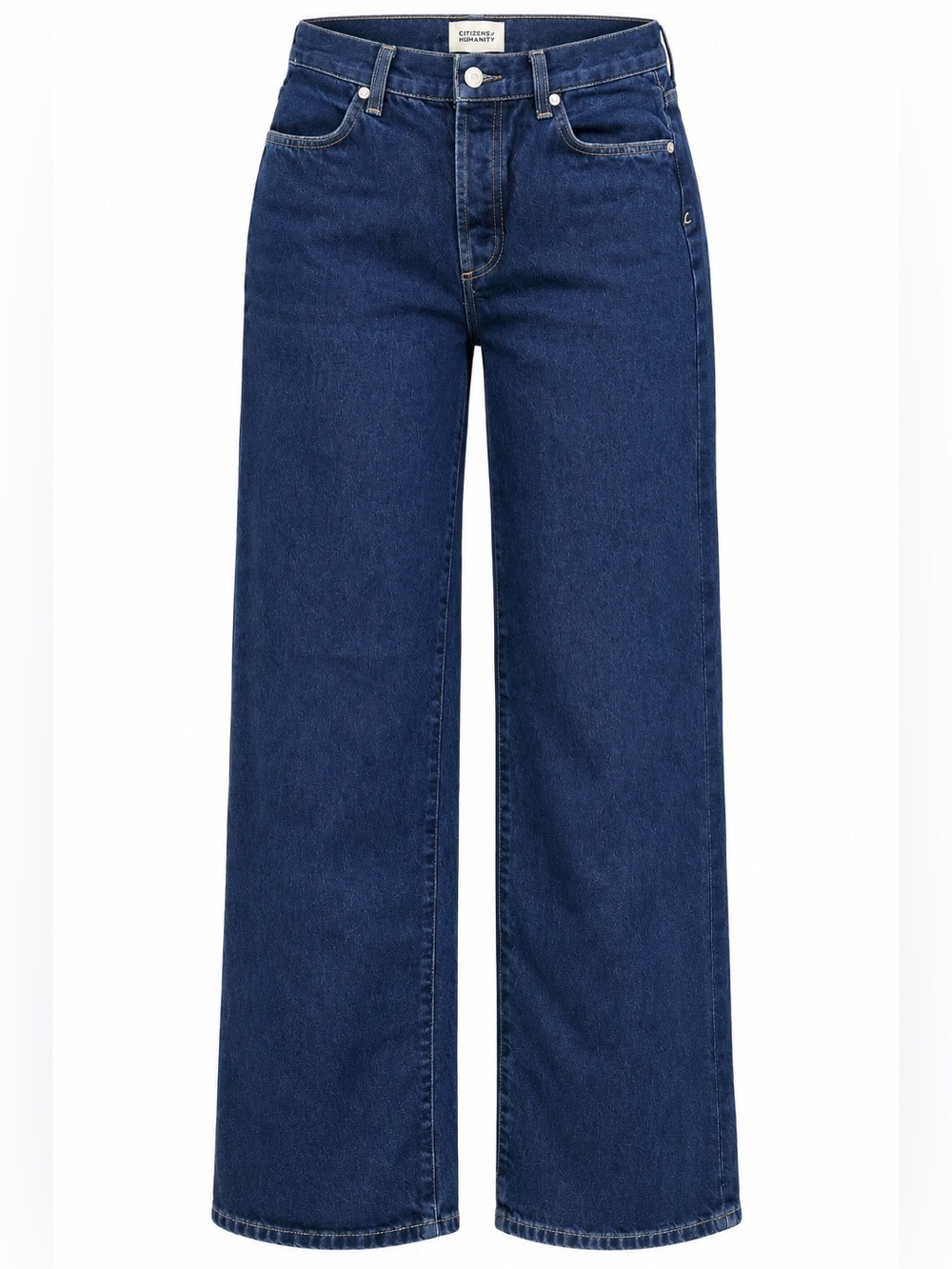 Citizens Of Humanity Wide-Leg Jeans in Dark Blue Denim